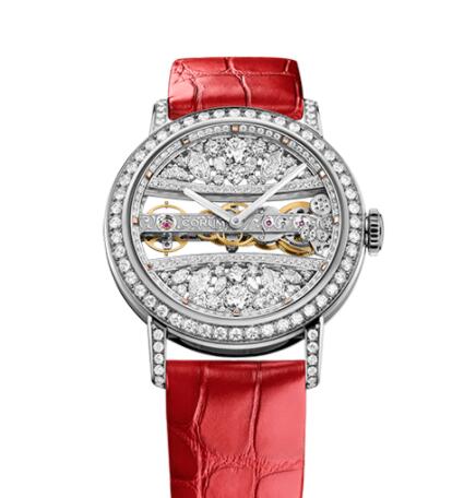 Copy Corum Golden Bridge 39 White Gold Full Diamonds Watch B113/03651 - 113.000.69/0F06 DG99G